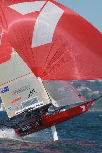 18ft Skiffs would be a Media Magnet for the Sailing Olympics:  © Frank Quealey /Australian 18 Footers League http://www.18footers.com.au
